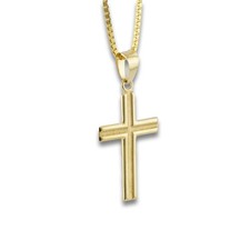 Venezianer Kreuz Gold Kette 585 14 Kt Gelbgold Anh&auml;nger Goldkette Wert 1900,-