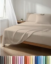 Lightweight 4 Piece Bed Sheet Set Queen Size - Cooling Sheets for Hot Sleeper...