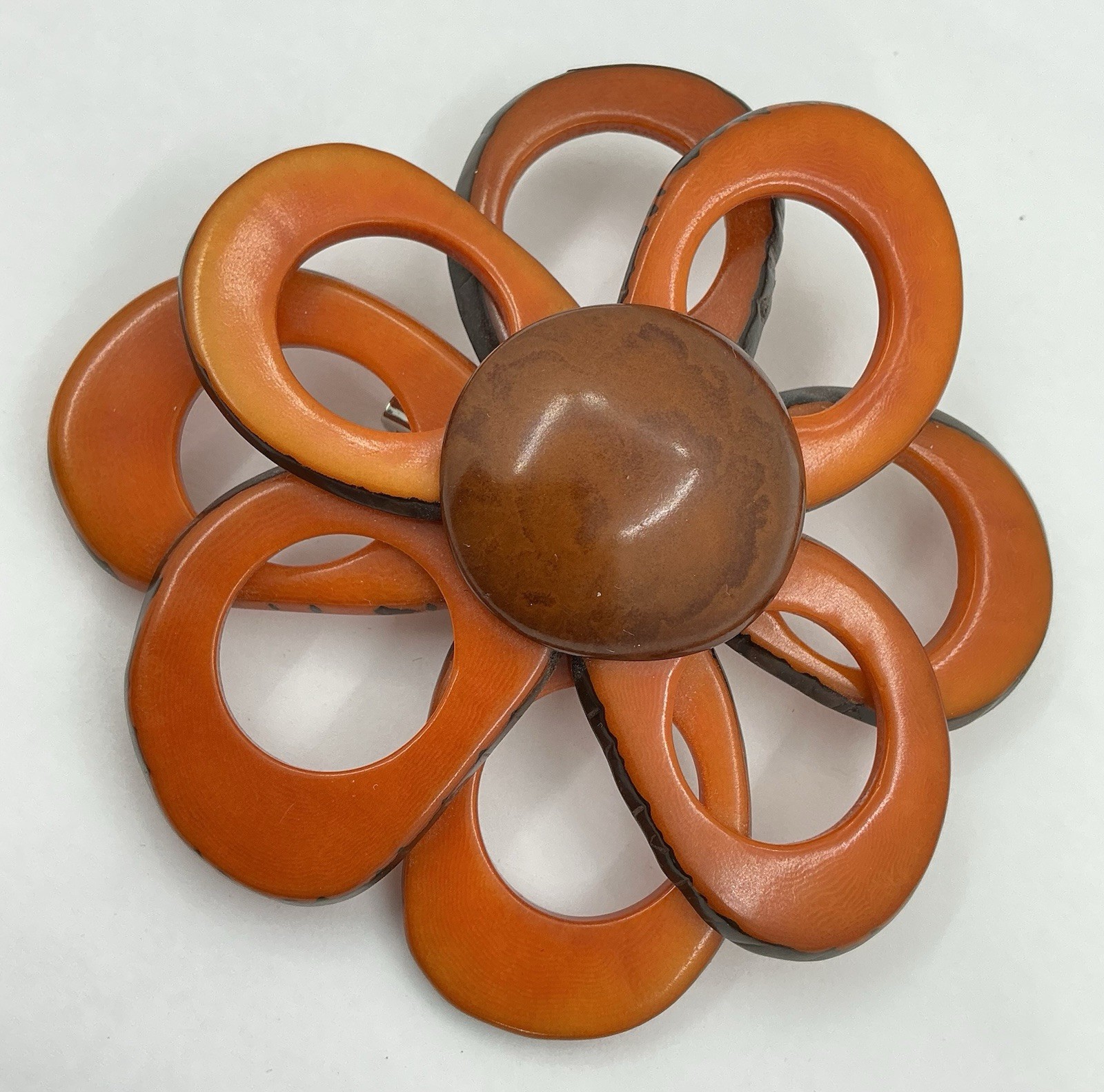 UNIQUE DESIGN LARGE PIN - ORANGE STATEMENT RUNWAY… - image 3