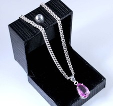 Natural Afghanistan Pink Kunzite 7.95 Ct Pear Gemstone Certified Wedding Pendant