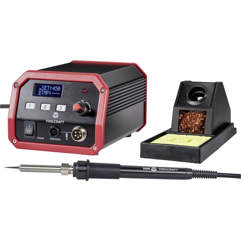 Station de soudage TOOLCRAFT ST-50D numerique 50 W avec chauffage rapide et ecran de controle LCD