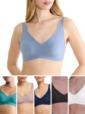 Sloggi ZERO Feel Soft Bra Non Wired Soft Cup Hook & Eye Bra Seamless Lingerie