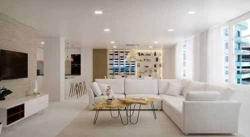 ET2 Rinkle 35 1/2" Wide Polished Chrome 13-Light LED Pendant - Picture 8 of 8