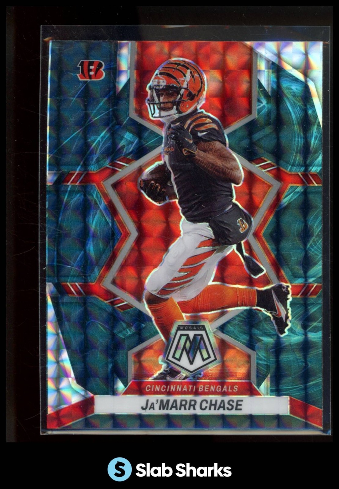 2022 PANINI MOSAIC #41 JA'MARR CHASE GENESIS SP CASE HIT