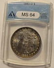 1883 O Morgan SILVER Dollar ANACS MS 64 Mint 90% Silver Looks PL Make offer WOW!