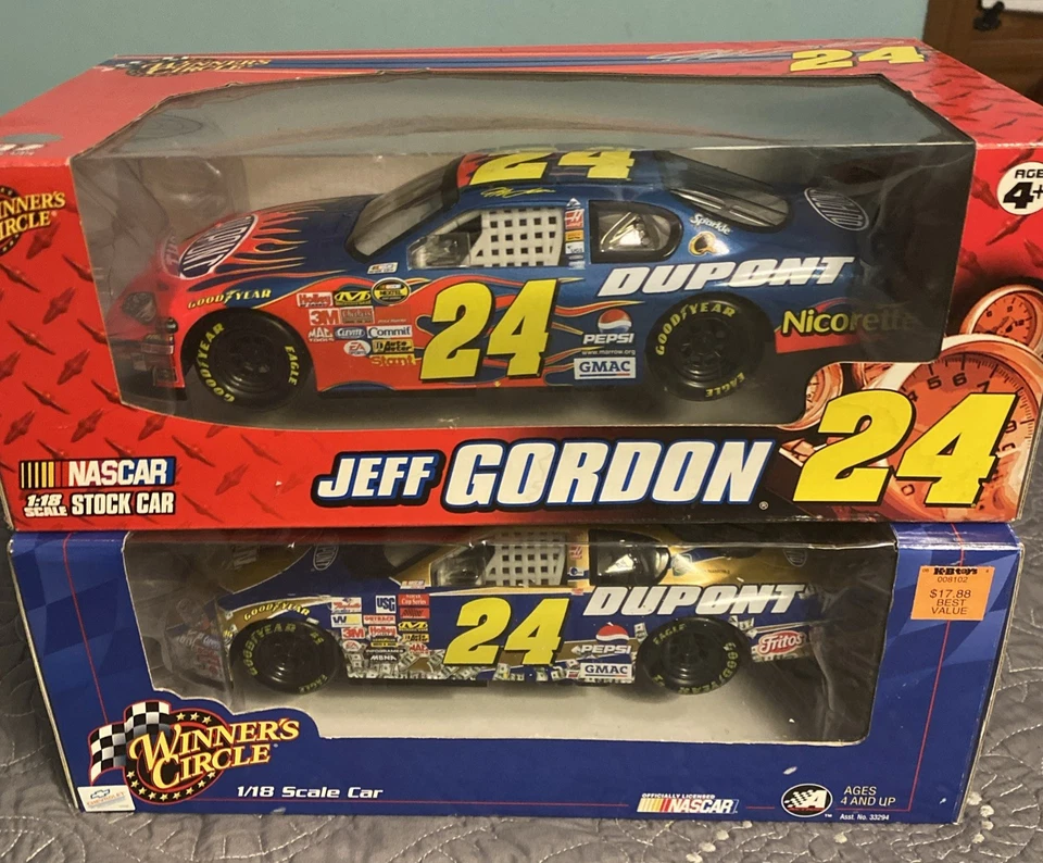 Jeff Gordon Winners Circle lot of 2 1:18 diecast DuPont Pepsi NEW SEALED - Image 2 of 4