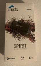 Cardo Spirit Single Bluetooth Motorcycle Intercom IP65 Waterproof SPRT0001 OpnBx