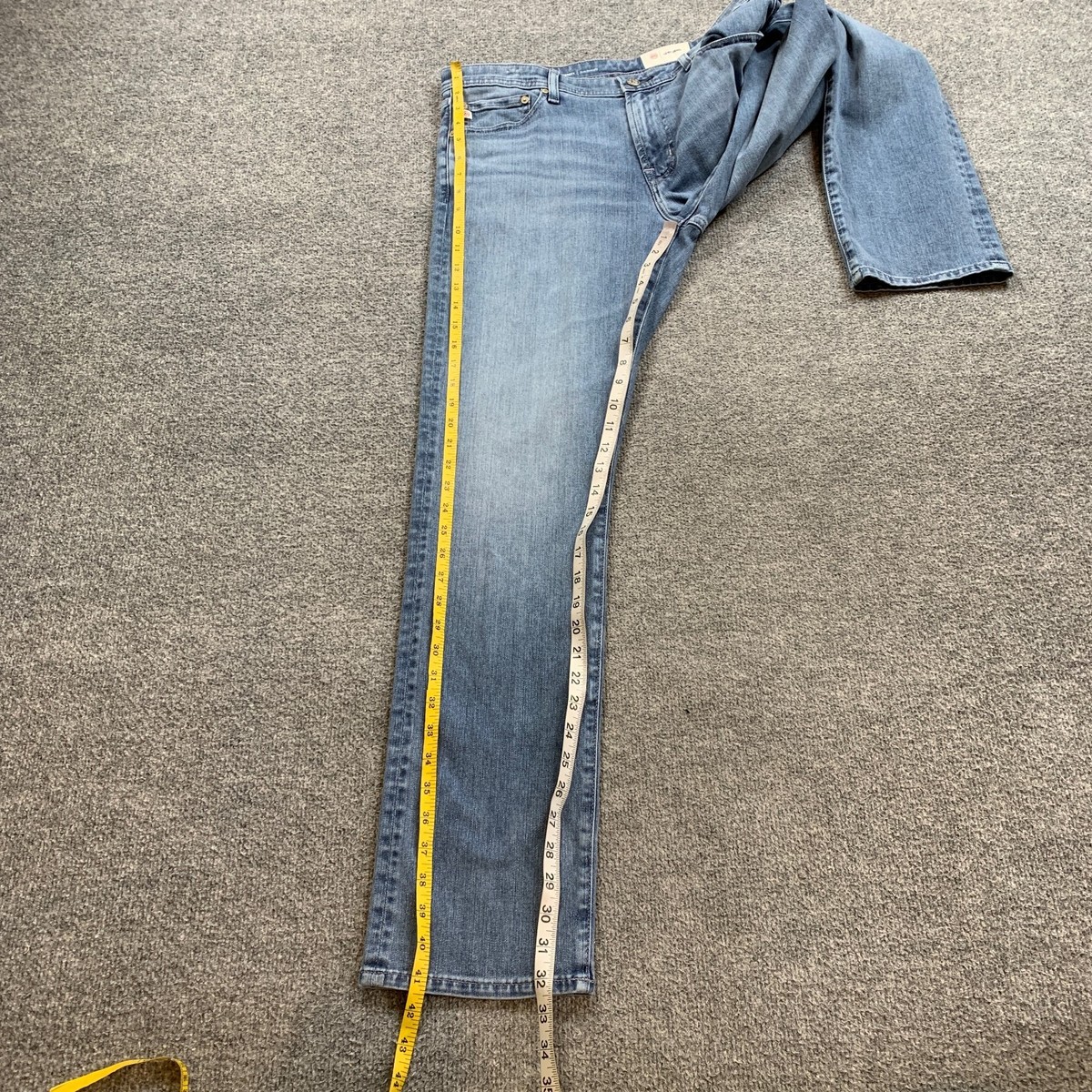 Adriano Goldschmied Jeans Mens 32 Blue Everett Slim Straight Light Wash Denim AG View 4