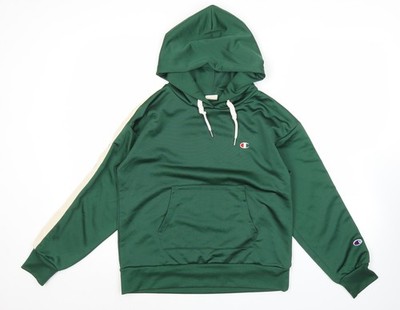 Champion Damen grün Hoodie Sweatshirt Pullover M Logo sportlich