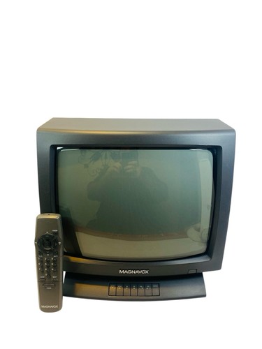 PHILLIPS MAGNAVOX PR1350 B121 RETRO GAMING TV 13” CRT TV + REMOTE TESTED WORKS