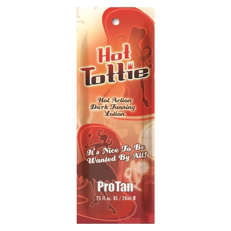Pro Tan Hot Tottie Tingle Sunbed Tanning Lotion Cream Sachet 22ml