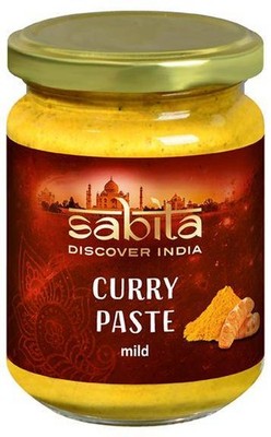 Sabita Curry Paste mild, 125g Glas