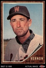 1962 Topps #152 Mickey Vernon NRM Senators MANAGER COMMON VARIATION 1 - POOR