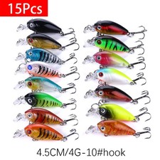LOT Fishing Lure Set Crankbait Tackle Hard Bait Kit Minnow Pencil Swing Swimbait