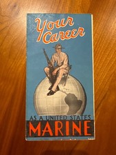 SPEDIZIONE GRATUITA! Libro di reclutamento fine anni '30 La tua carriera come marina degli Stati Uniti seconda guerra mondiale