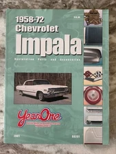 Chevrolet Impala 1958-72 Year One Restoration Parts And Accessories Book