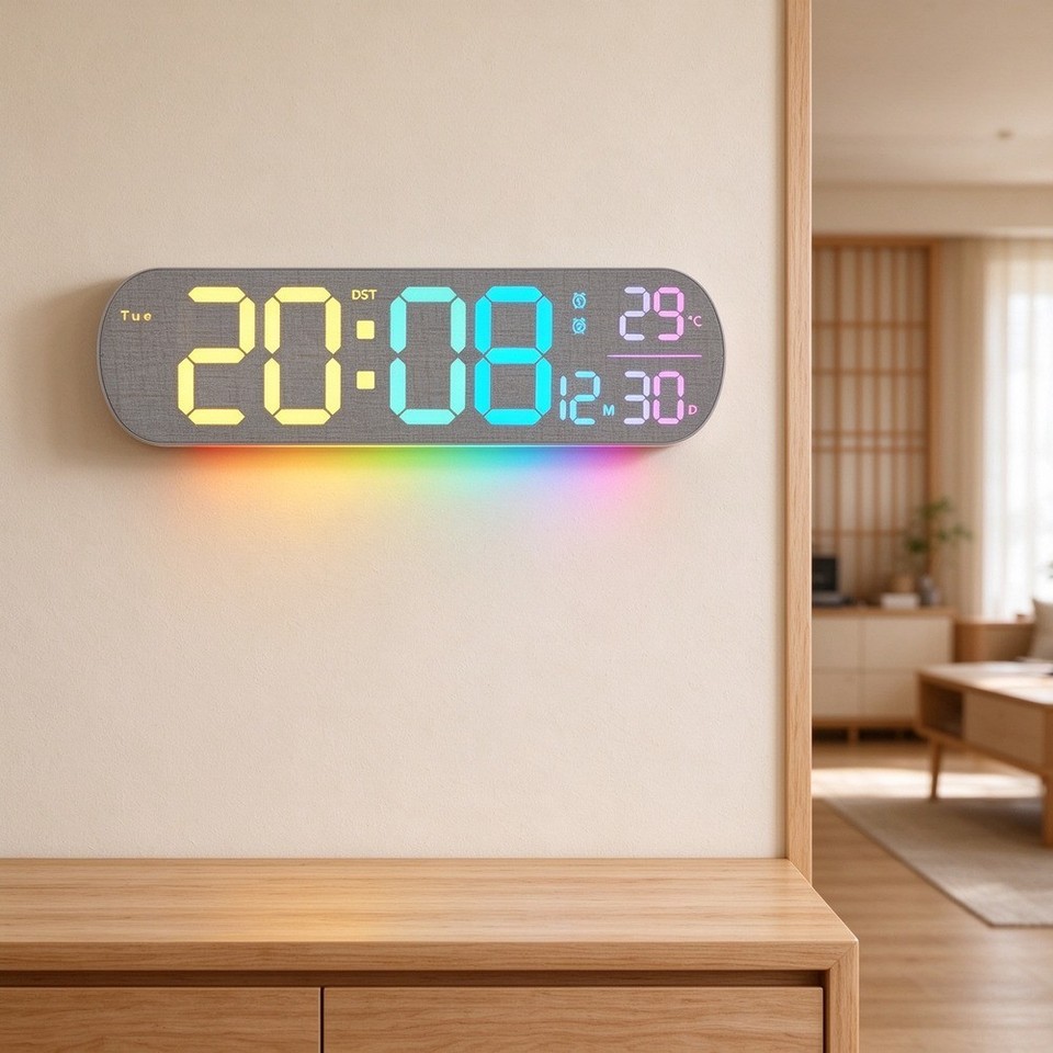For RGB Multi Color Wall Clock with Single Color Gradient Transition ...
