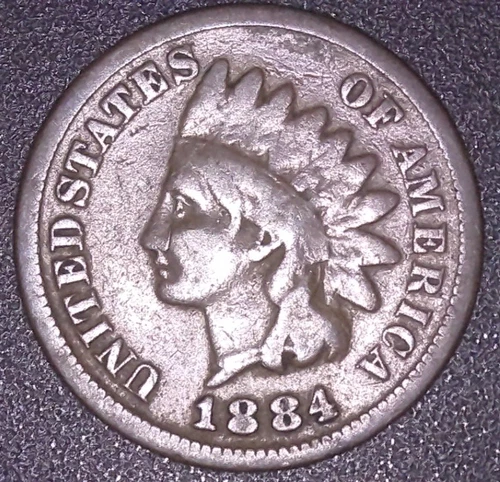 1884-P Indian Head Cent — photo from the most recent tracked eBay sale