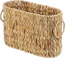 Toilet Paper Storage, Water Hyacinth Bathroom Toilet Paper Basket for Storage, T