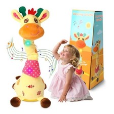 Stuffed Animal Talking Giraffe Baby Toys  Singing Song Dancing Giraffe Toy