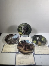 1989 The Red Wolf plate by Will Nelson Endangered species