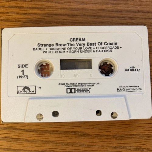 Cream - "Strange Brew The Very Best of Cream" - Cassette, Play Tested - Picture 3 of 4