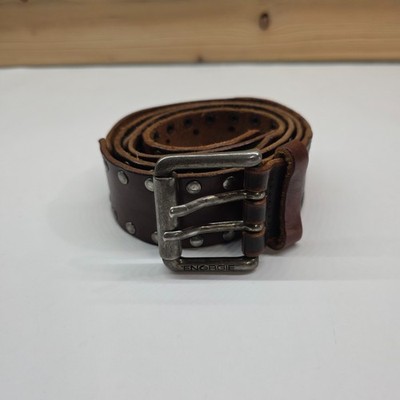 Vintage ENERGIE Miss Sixty Leather Belt 38 Italy Sci Fi Western Mad Max Rare