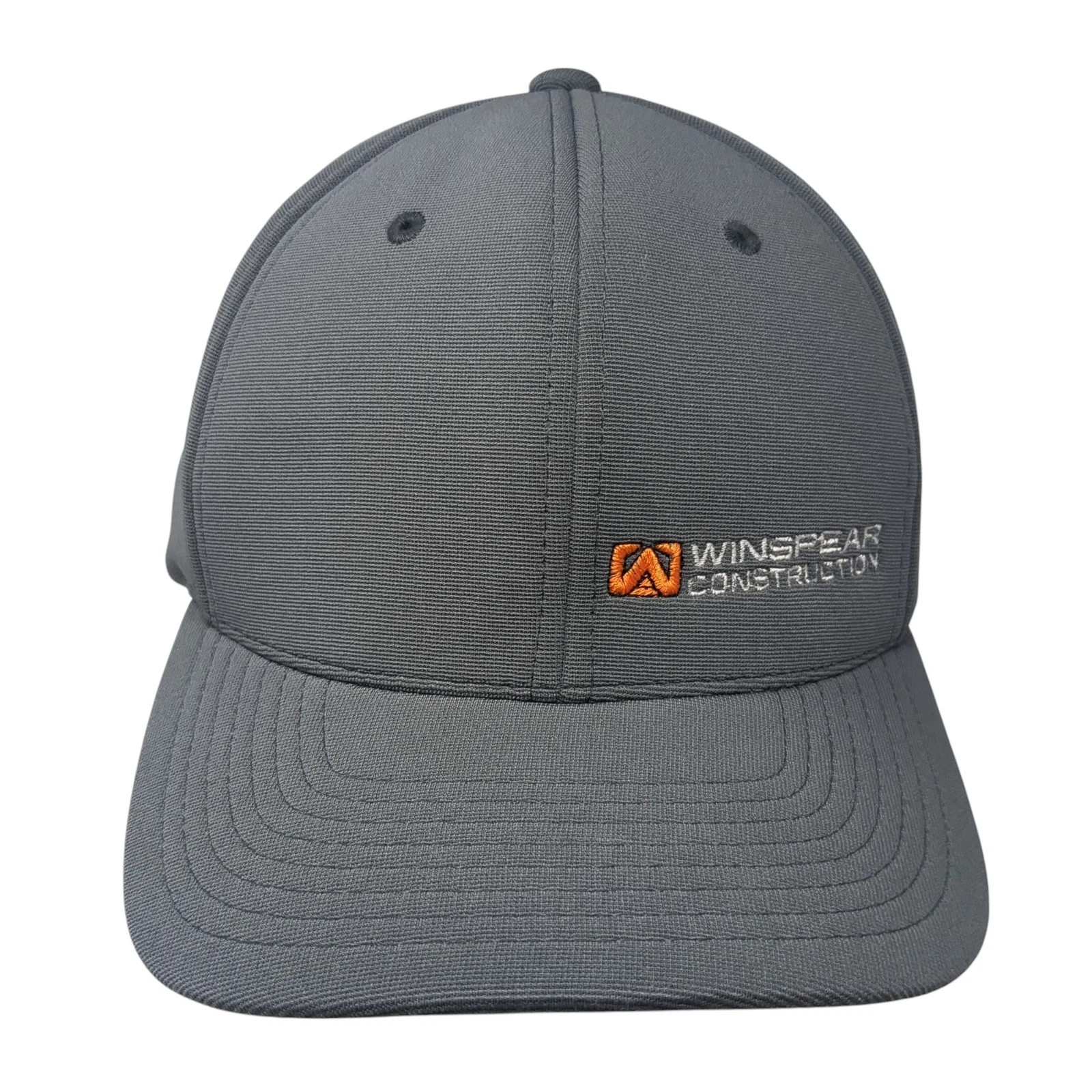 Winspear Construction Fitted Hat Gray 8 Pacific Headwear Performance