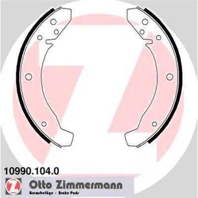 1x Zimmermann 10990.104.0 Bremsbackensatz für VW PORSCHE KAEFER 181 924 15