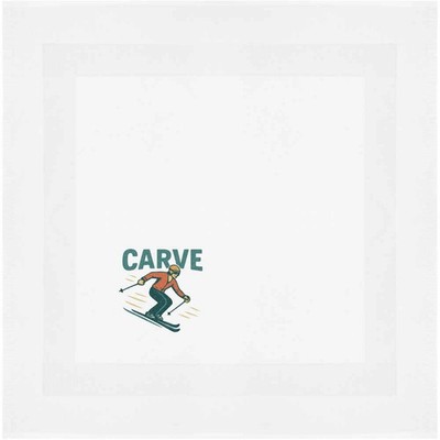 Baumwollserviette/Dinnertuch ''Skiing Carve the Mountain'' (NK00044411)