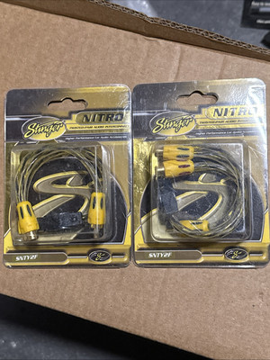 Two/2/ Stinger Y  SNTY2F Audio RCA 1 male 2 females Nitro Series 1ft Stereo