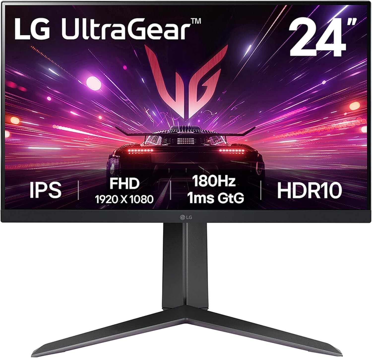 LG 24""UltraGear IPS FHD Gaming Monitor in Black 24GS60F 180Hz 1ms with FreeSync