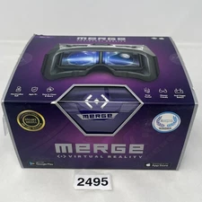 Merge AR/VR Headset Goggles Virtual Reality for Apple/Android - NEW Open Box