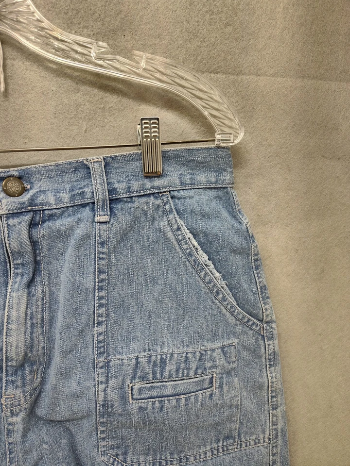 Винтажные женские шорты BillBlass 12 джинсовая ткань с высоким подъемом универсальный карман повседневные 90-е - Изображение 3 из 4