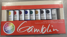 Gamblin Artists Oil 9X37ml W/Color Wheel, NIB