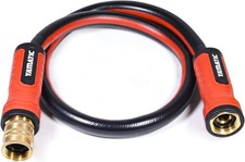 Short Garden Hose 3 ft x 5/8 in Female to Female Leader Hose Extension 2 in 1