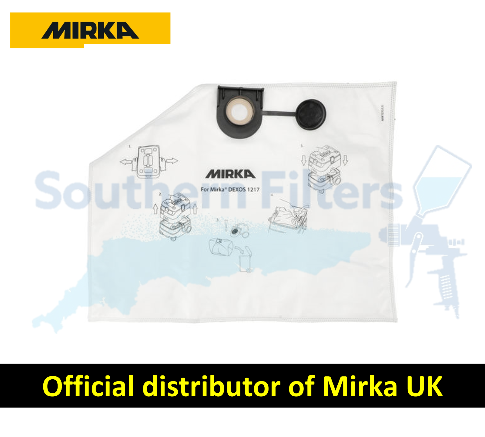 Mirka Dust Bag Fleece for DEXOS 1217 - 5 pack - GENUINE MIRKA BRANDED MIX1215171