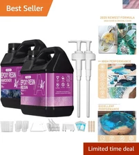 Professional Quality 72OZ Crystal Clear Epoxy Resin - Ultimate Art Solution