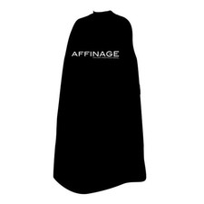 Hairdressing apron, black, AF-A002 Affinage Sleeved Gown