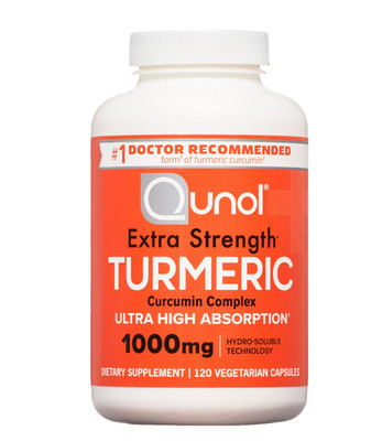 Extra Strength Turmeric Qunol 1000mg High Absorption 120 Capsules Daily