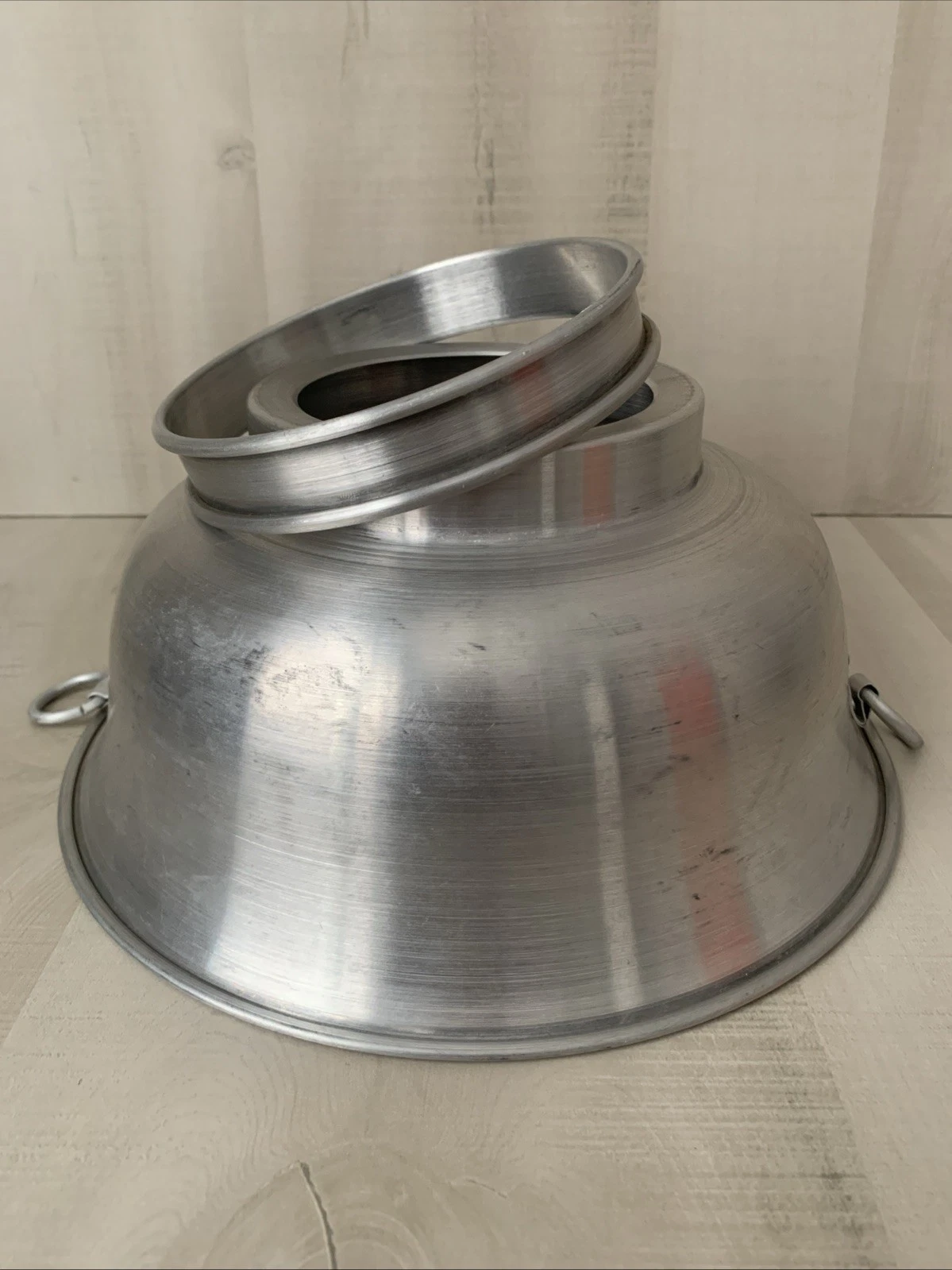 Vintage Galvanized Metal Dairy Milk Strainer Funnel 10 Inch