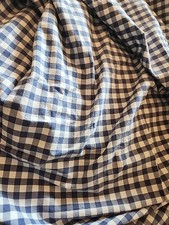Pottery Barn Teen Full Flat Sheet Blue And White Gingham 2017