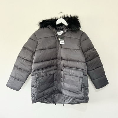 Fur M And S Petite Coats Wallis Petite Hooded Puffer Coat Size M