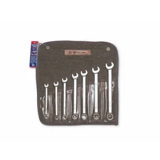 Wright Tool 907 Full Polish 12 Pt Combination Wrench Set 3/8" - 3/4" - 7 Pcs