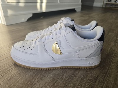 Nike Air Force 1  07 LV8 AF1 NBA White/Gold CT2298-100 Men s Size 10.5 