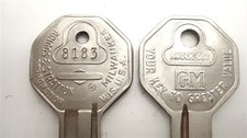 Nos 1935-1966 Cadillac Door Ignition Lock Key With Key Code Replace Lost Key Nos 1935-1966 Cadillac Door Ignition Lock Key With Key Code Replace Lost Key
