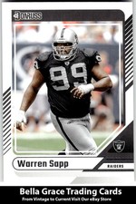 2024 Donruss Warren Sapp #299 Oakland Raiders NFL Football