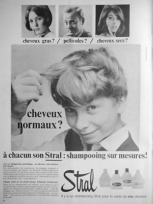WERBUNG STRAL SHAMPOO NACH MASS FETTIGES HAAR MIT SCHUPPEN ODER TROCKEN