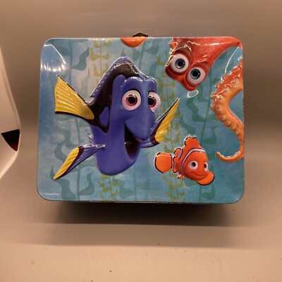 Disney Finding Nemo with Dory embossed metal lunch box pre-owned 