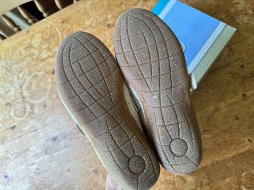 SCARPE BASSE SLIP ON DA DONNA FLY FLOT IN PELLE UK 5 MARY JANE TAN SCARPE DA GINNASTICA CON SCATOLA - Foto 7 di 13